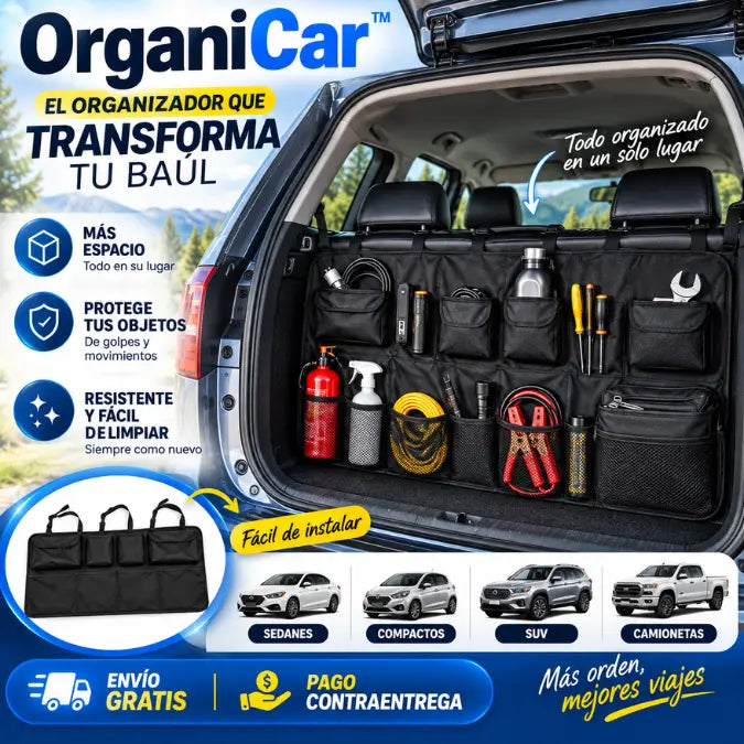 OrganiCar™ | Organizador de Maletero para Carro
