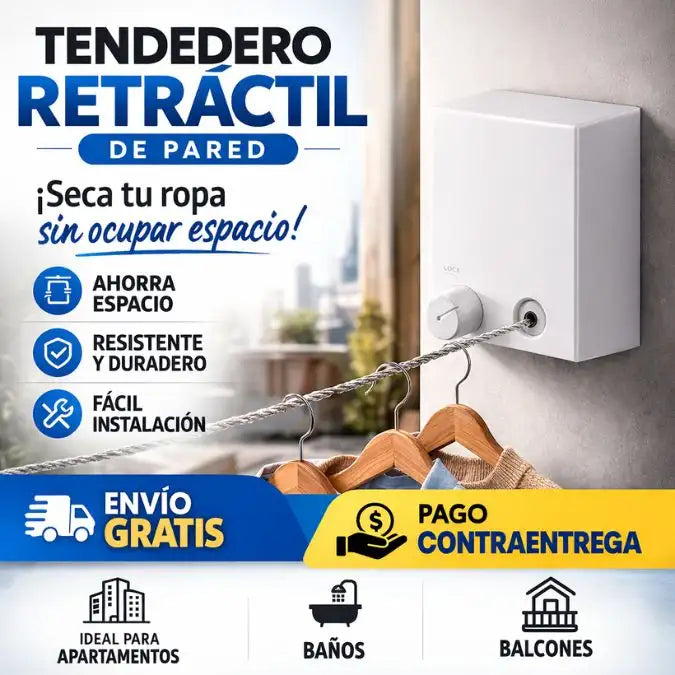 Tendedero Retráctil de 4.2 mts