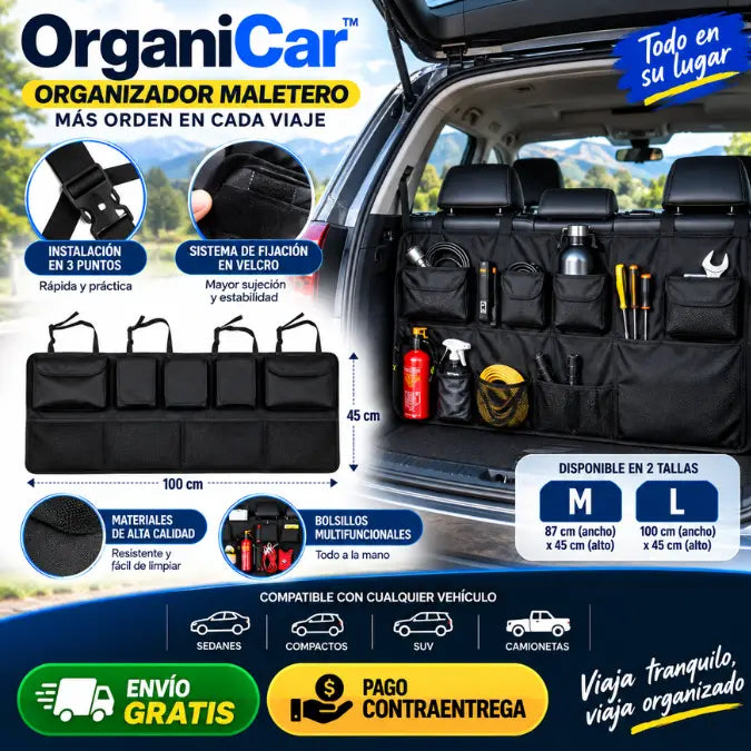 OrganiCar™ | Organizador de Maletero para Carro