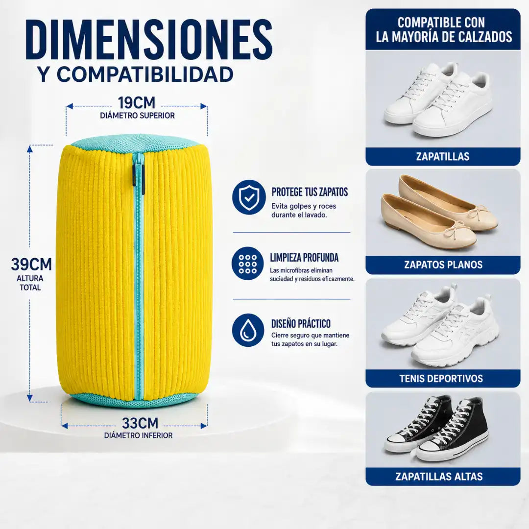 LavaTenis Pro™ | Funda protectora para lavar tenis sin dañarlos