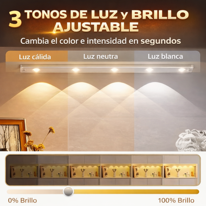 Lumihogar™  | Luz LED Sensor de Movimiento USB 60cm