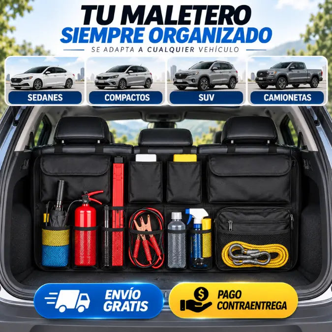OrganiCar™ | Organizador de Maletero para Carro