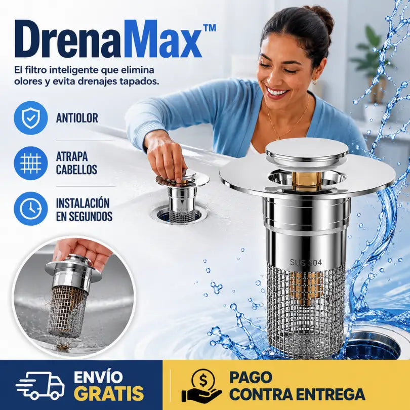 DrenaMax™ | Filtro de Desagüe en Acero Inoxidable