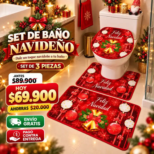 Set de Baño Navideño - c1c-m